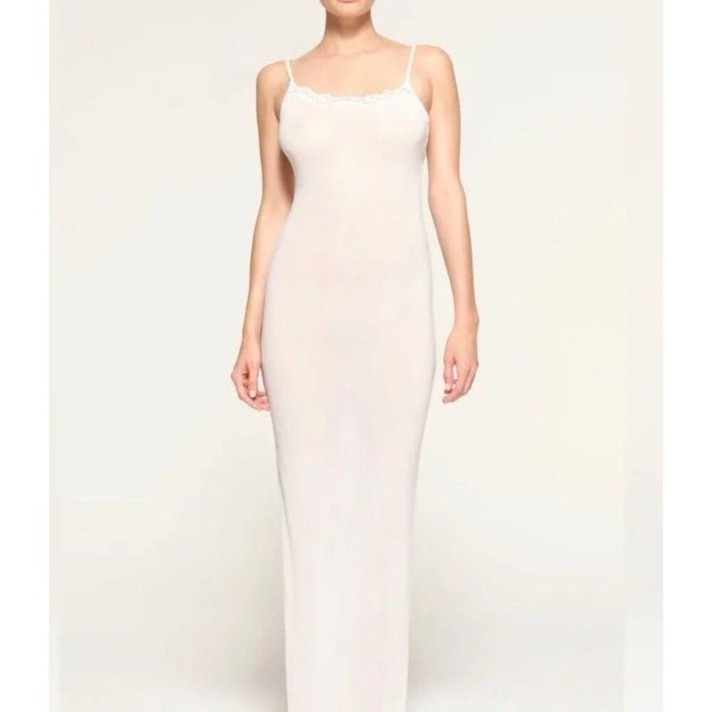 NWT Rare SKIMS Marble Mesh Bridal Long Dress Size Extra Large